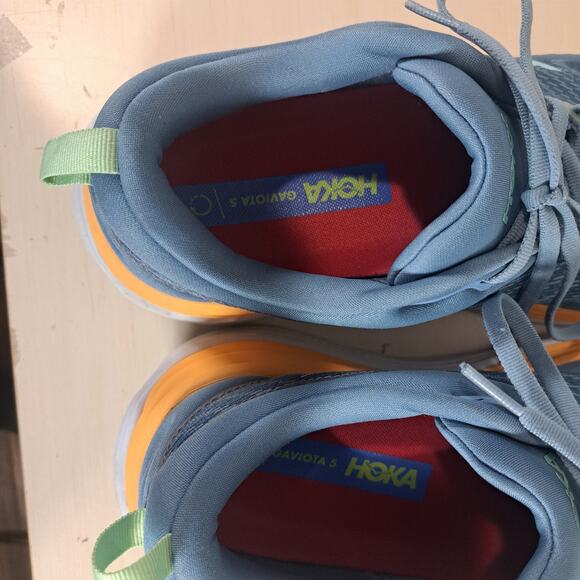 Hoka Gaviota 5 Men's Running Walking Shoe Size 11.5 D Blue Orange - Picture 7 of 12